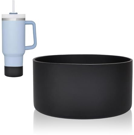 DecorDwell Funda de Copa Antideslizante, Silicona Vaso de Botella Antideslizante Tapas, Cubierta de Taza Antiescaldado, para Botellas de Agua de 9 cm y 3,54 Pulgadas de diámetro