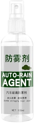 Agente Impermeabilizante, 100ml Spray Agente Anti-Niebla Y Anti-Lluvia Para Parabrisas, Limpiacristales Repelente De Agua Anti Empañamiento Para Automóvil