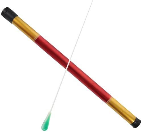 SAFIGLE Baguette de Chef Orchestre Verte avec Étui Cylindre Rigide Bâton de Direction Musicale Résistant et Droit pour Concerts et Orchestres