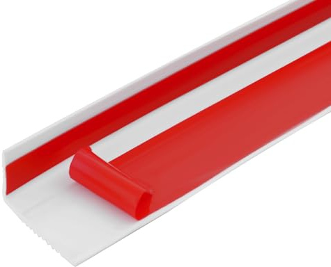 Profilo per bordi per scale autoadesivo, antiscivolo a forma di L, in PVC, 5 m, autoadesivo, profilo di sicurezza per interni ed esterni, spessore 3 mm, universale, per piastrelle, legno, marmo, 5 x