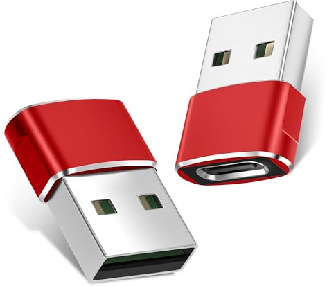 Basesailor USB C Buchse auf USB Stecker Adapter 2Stück,Typ C auf A | Typ-C-Konverter für Apple Watch Ultra iWatch 7 8 SE, 14 13 12 11 Plus Pro Max Mini, AirPods, iPad Air, Samsung Galaxy S23 S22