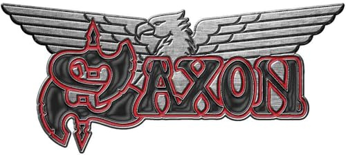 Saxon Logo & Eagle Unisex Pin multicolor Zinklegierung Band-Merch, Bands
