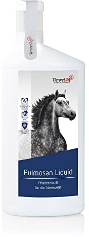 Tierarzt24 PULMOSAN Liquid unterstützt die Atemwege des Pferdes mit natürlicher Pflanzenkraft - Mit reinen ätherischen Kräuterölen - 1 Liter