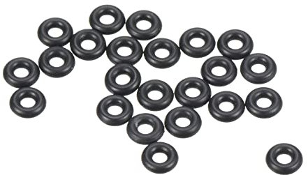 PATIKIL Nitrile Gomma O-Ring 4mm OD x 2mm ID x 1mm Larghezza, 100 Pezzi Metrico Sigillatura Guarnizione Anelli Rubinetti per Rubinetto Idraulica Automobilismo Riparazione, Nero