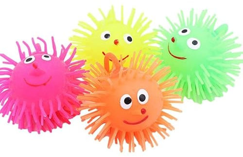 Rosixehird Globo con luz LED | Bolas Goma con Luces LED Intermitentes,Juguete sensorial Luces Intermitentes estroboscópicas, Bolas Globo Que Brillan intensamente Intermitentes LED