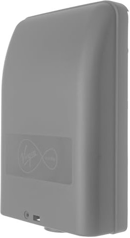 Grey Outdoor Virgin Media Replacement Junction Box for Housing Telephone TV Superhub Modem Leads Electrical Connections on External Wall Joining 2/3 Way F-Connector Splitters + Main Outside Drop Wire