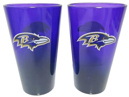 Baltimore Ravens NFL Pint Gläser Glas Set 2er-Set 475 ml