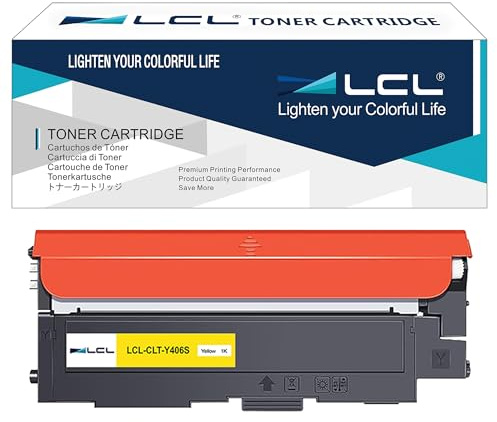 LCL kompatible Tonerkartusche CLT-P406C CLT-Y406S CLT-406S CLP360 Kompatibel für Samsung CLX 3305 3300 CLP-365 CLP-360 SL-C460W SL-C460 SL-C410 SL-C410W Samsung CLX 3305W 3305FN 3305FW CLP-360N (Gelb)