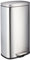 Kitchen Pedal Bin 30 Litre Waste Bin Soft Closing With Inner Bucket & Handle Rubbish Bin For Home Office Bathroom Garage Silver Steel (30 Litre Bin)