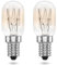 POPPSTAR 2 Pieces Refrigerator Lamp E14 15W, Light Bulb for Fridge, Sewing Machine, Freezer, Salt Lamp (2700K Warm White, 150 Lumen)