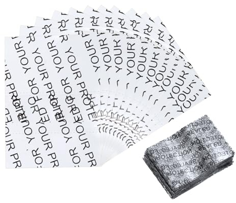 sourcing map Schrumpfbänder, PVC, transparent, perforiert, für Flaschen, Gläser, Dichtung für Tropfflaschen, Reagenzglasflaschen, 200 Stück, 41 x 30 mm