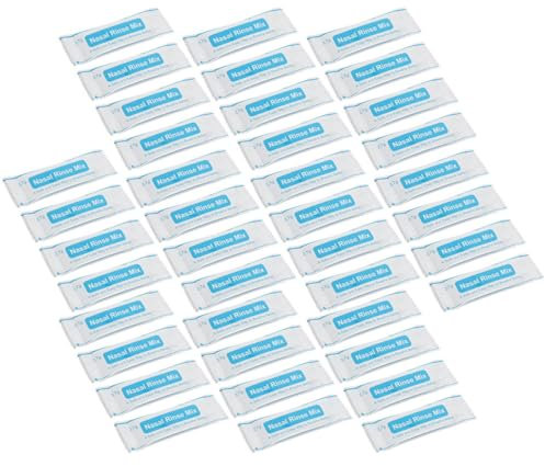 Ipetboom 80piezas Sobres De Sal Para Lavado Nasal Solución Isotónica Instantánea Protectora De Cavidad Nasal Disolución Rápida Apta Para Uso Adulto Cómoda Casa y Viajes
