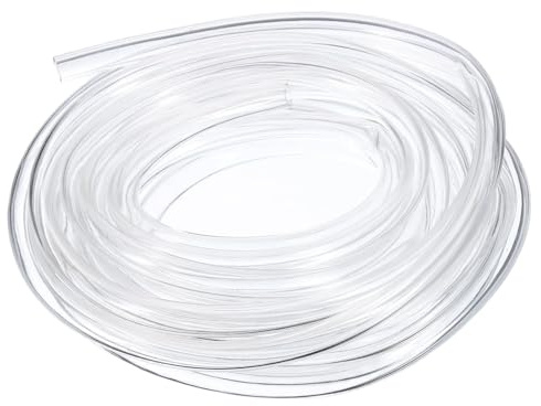 QUARKZMAN Tubo Flexible de PVC, 6mm de ID x 8mm de OD - 4 Metros de Largo Tubos de Agua de Vinilo Transparente, Tubería de Agua Plástico Ligero y Flexible para Tanque y Acuario