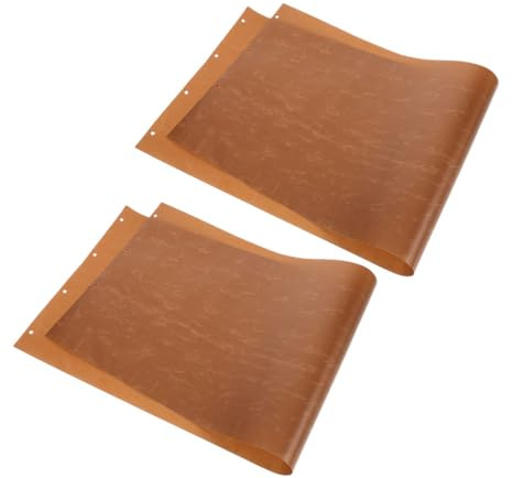 Cabilock 2pcs Heat-Resistant Reusable Baking Cloth for Pizza Peel Replacement Non-Stick Parchment Paper Liner for High-Temperature Oven Use Easy to Replace for Efficient Pizza Transfer and