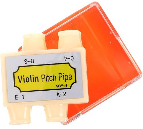 PAMINGONO Professioneller 4 Loch Kunststoff Violin Stimmer Tragbarer Mundblas Tuner für Geige Praktisches Stimmgerät für Anfänger und Profis