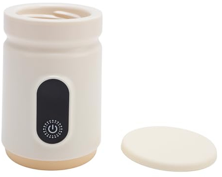 RASTKY Scaldalatte Portatile Scaldalatte Materno Ricaricabile Senza Fili da Viaggio 4 Temperature per Bambino con Piastra Riscaldante in Acciaio Inossidabile per la Nutrizione