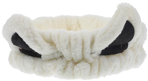 Diadema de Maquillaje Orejas de Gato, Tela Elástica de Color Claro | Lavado Facial y Ducha, Fácil de Poner y Quitar, Diseño Elegante para Mujer