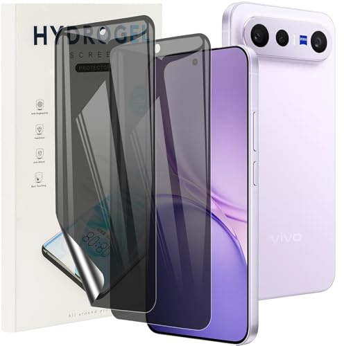 KUSINHOKA Protector Pantalla de Privacidad para Vivo X300 FE, [2 Piezas] Anti-Espía Hidrogel Flexible Full Cobertura Película Protectora, Anti-arañazos Film Protector para Vivo X300 FE