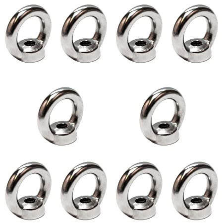 PRIOstahl® RINGMUTTER Edelstahl V4A Ringbolzen Ringschrauben | M12-10 Stück