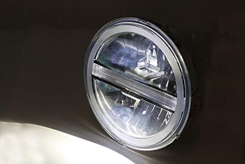 HIGHSIDER LED Hauptscheinwerfereinsatz TYP 6 mit TFL, rund, 5 3/4 Zoll verchromt