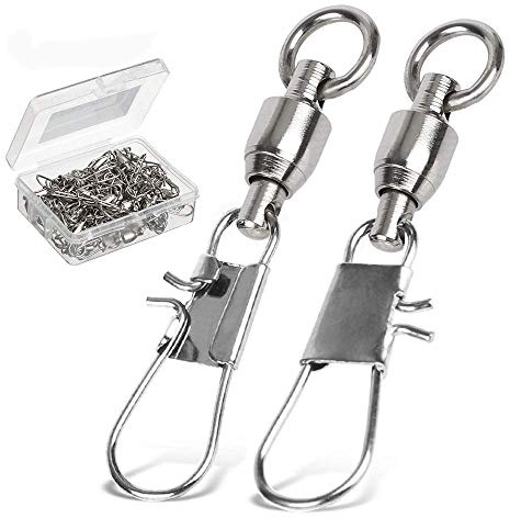 9Tong Remolino de pesca con cierre de hebilla, rodamiento de bolas, remolino de pesca, pesca de agua salada, accesorios de pesca de agua dulce, accesorios de pesca de 25 unidades, 29 libras