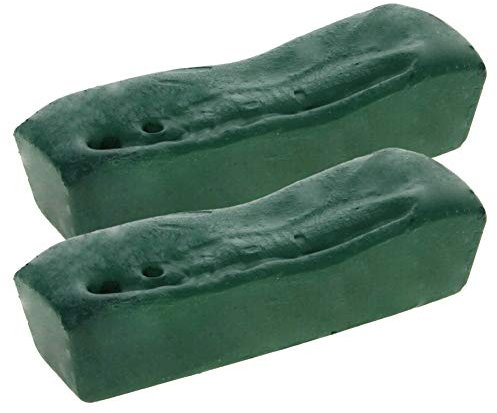 Utoolmart Polierpaste für Metall, 110 x 30 x 25 mm, Grün, 2 Stück