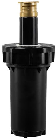 Orbit 80324 - Aspersor Profesional con Cabezal de pulverización emergente Que Regula la presión con Boquilla de latón, Medio Spray de 2 Pulgadas