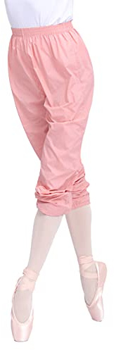 Lovdaswi Women Girls Ballet Ripstop Pants Lightweight Warm Up Trousers (Pink, XX-Large)
