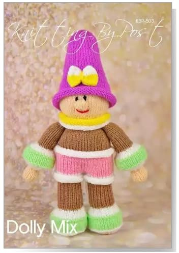 Knitting Pattern Leaflet for Dolly Mix from Knitting by Post Doll Soft Toy A5 Leaflet
