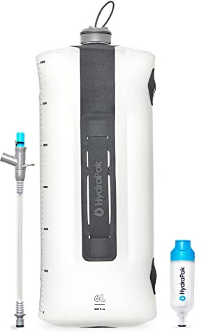 HydraPak Seeker Vikbar vattenförvaring (6 liter + filterkit) – BPA-fri och PVC-fri vattentank