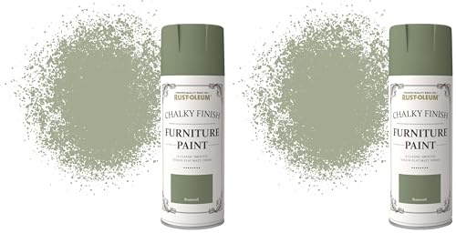 Rust-Oleum 400ml Chalky Finish Furniture Spray Paint - Bramwell (Pack of 2)
