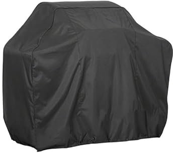 wasserdichte Charbroil-Abdeckung, Regenschutz-Grillabdeckung, runder Grill, Outdoor-Staubschutz, 100 x 66 x 80 cm, Schwarz