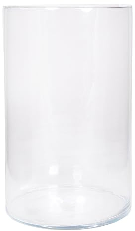 INNA-Glas Glas Vase Zylinder Sanya Ocean, klar, 30cm, Ø19cm - Deko Vase