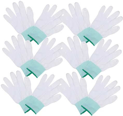 Yardwe 10paare Schutzhandschuhe aus Nylon Robust und Abriebfest für Arbeiten im Bauwesen Autoreparaturen Maschinenwartung und Gartenbau Atmungsaktiv Flexibel und Vielseitig Einsetzbar