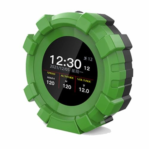 Wkopet Universal-GPS-Frontbildschirm für Auto, Niveau, Geschwindigkeit, Höhenmesser, Kompass, Zeit, Spannung, HD-Display für Auto