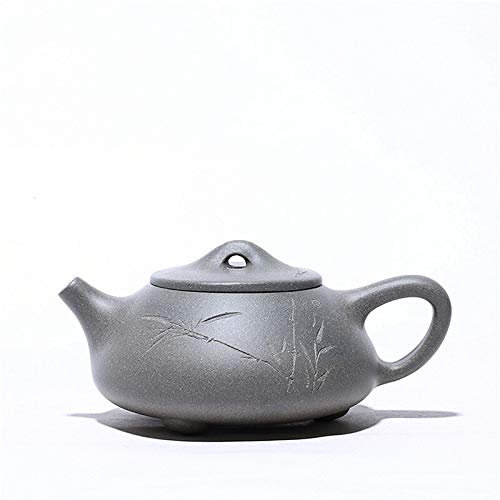 QXSJEDYCH LIANXIAO-Tetera con Cuchara de Arena púrpura, Experiencia, Mina Original Hecha a Mano, Juego de té de Arena púrpura, Tetera de 260ml, diseño de Moda