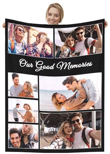 Dmkjdzsw personalisierte Decke mit Foto，Super Weich Mama Decke，Geschenke für Vater, Mutter, Kinder, Haustiere, Freunde oder Paare-G-80 * 120CM
