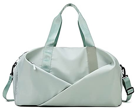 QTANZIQI Damen Damen Sport-Sporttasche, Trocken- und Nasstrennung, Yoga-Tasche, Handgepäcktasche, leichte Reisetasche mit großem Fassungsvermögen, grün-Tuba