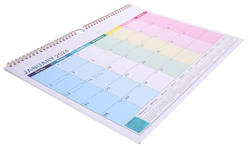 VILLFUL Wandkalender Englisch Monate Stilvolles Design Für Zuhause Für Planung Und Organisation Von Terminen Platzsparend Und Praktisch