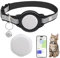 JIARUI Cat Tracker - GPS - Tracker für Katzen - Keine monatliche Gebühr - Funktioniert mit Apple Find My (nur iOS) - GPS -Ortungsgerät mit abbrechbarem Halsband für Katzen (1 Pack) A