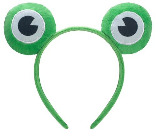 WEITAPYT Frosch Haarreif, Frosch Stirnband, Froschaugen Haarreif, Frog Headband, Haarreifs Frosch Erwachsene, Frosch-Kostümzubehör für Karneval, Maskerade, Feenparty(A)