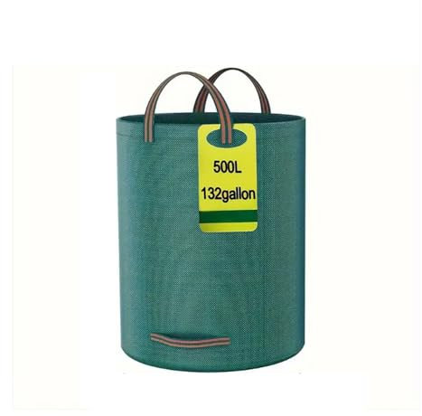 Garden Waste Bag,Ompinda 500L Lightweight and Portable Yard Trash Bag large leaf bags with handles for Garden Leaves and Waste Collection