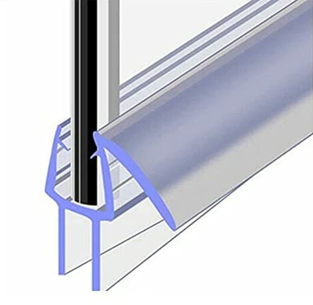 2m Shower Screen Seal Strip 4pcs Waterproof Bath Seal Strips for 6 12mm Glass Glue Free Weatherstrip Easy Installation Durable and Flexible Prevents Water Leakage