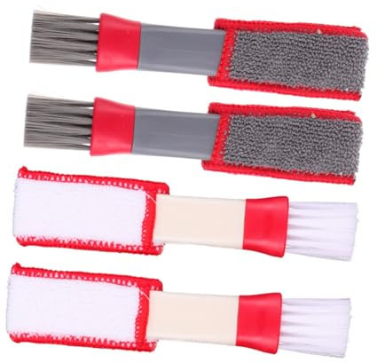 Ipetboom 4pcs Multifunctional Brushes for Car Interior Cleaning Microfiber Dusting Tools for Air Conditioner Outlets Shutters Keyboards and Blinds