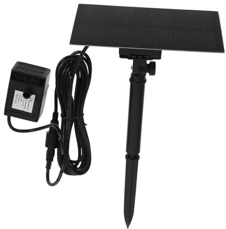IMIKEYA Solarspringbrunnen Für Draußen Mit Erdspieß Solarbetriebener Springbrunnen Für Vogelbad Solarbrunnenpumpe Für Teich Wasserspielpumpe Ohne Batterie Kompaktes Für Garten Und