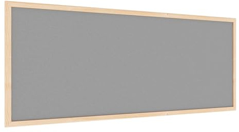 ALLboards Filztafel mit Holzrahmenn 100x40 cm, Grau
