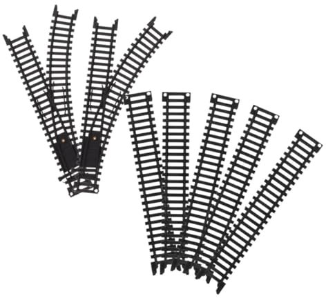 jojofuny Train Boys and Girls Boy Girl Train Portable Track Straight Tracks Switch Building Art Kit for