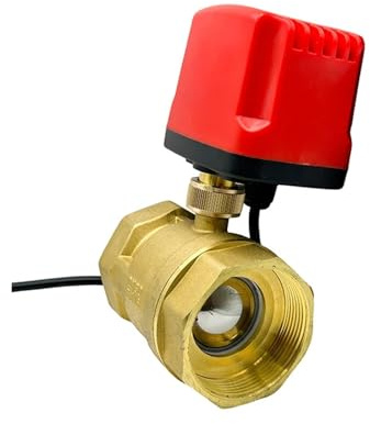AGPTPYGZFW 2 Elektrischer 2-Wege-Motorkugelhahn Messing Mini-Kugelhahn 2 Zoll Bronze 2-Wege-Elektrokugelhahn(12VDC_CR02)