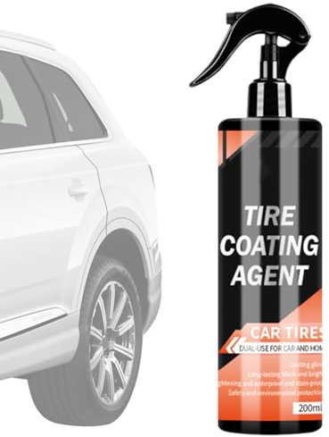 Genérico Aerosol para Brillar Neumáticos, Spray De 200 Ml para Limpieza Y Recubrimiento De Neumáticos, Mantenimiento Automotriz Nutriente Profundo Seguridad En Conducción