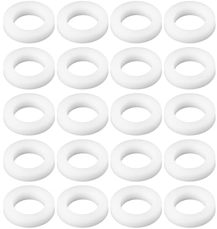 eMagTech 20 Pezzi Rondelle In PTFE Da 8x5x1,5 Mm Per Sigillare Manometri Con Filettatura 1/8 BSPP
